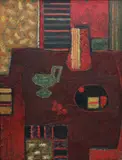Maksymilian Kasprowicz, Martwa natura, 1949 r., 1949, olej, płyta