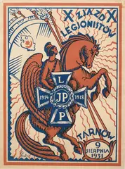 Plutzer, X Zjazd Legionistów – Tarnów 9.08.1931, litografia barwna
