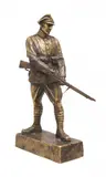 Wiktor Gontarczyk, Figura strzelca z okresu II RP, brąz cyzelowany, patynowany