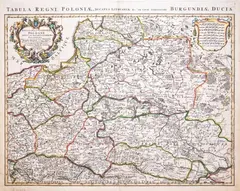 Pieter Mortier I, Estats de la Couronne de Pologne…, stan trzeci, wyd. Pieter Mortier, Amsterdam przed 1711 miedzioryt kolorowany, 48