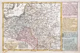 Johann Georg Probst, Charte von Polen Preussen u. Galicien, mapa pochodząca z “Kleiner Atlas nach den neuesten Erdbeschreibung eingerichtet”, wyd. Johann Michael Probst II, Augsburg 1795 miedzioryt kolorowany, 17