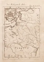 Allain Mallet, Pologne (das Königreich Poln), mapa pochodząca z „Description de l'Univers”, wyd. Allain Mallet, Paryż 1683 miedzioryt