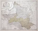 Franz Johann Joseph von Reilly, Karte von Polen, stan drugi, wyd. Franz Johann Josef von Reilly, Wiedeń 1796 miedzioryt kolorowany, 62