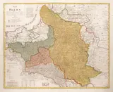 Franz Johann Joseph von Reilly, Karte von Polen nach dem Petersburger Theilungstraktate, stan trzeci, wyd. Franz Johann Josef von Reilly, Wiedeń 1796 miedzioryt kolorowany