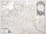 Jean Janvier, Les Royaumes de Pologne et de Prusse, stan pierwszy, wyd. Jean Lattre, Paryż 1760 miedzioryt kolorowany liniowo, 48