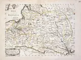 Nicolas Sanson II, Estats de la Couronne de Pologne, wyd. Nicolas Sanson II, Francois Halma, stan drugi, Amsterdam 1700 miedzioryt