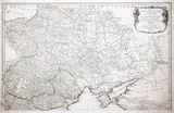 Franz Anton Schrämbl Jean-Baptiste Anville, Dritter Theil der Karte von Europa welcher das südliche Russland Polen und Ungarn, wyd. Franz Anton Schrämbl, Wiedeń 1786 miedzioryt kolorowany liniowo