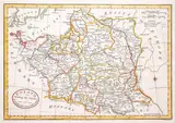 John Cary, Poland shewing the Claims of Austria, Russia & Prussia, stan pierwszy, wyd. John Fielding, Londyn 1782 miedzioryt kolorowany liniowo, 20
