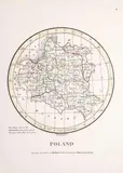 John Cooke, Poland, mapa pochodząca z „Atlas Universel”, stan drugi, wyd. J. Harris, Londyn 1801 miedzioryt kolorowany liniowo