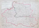 Eustache Herisson, Carte des ètats de Pologne et du Grand Duché de Lithuanie…, wyd. Paryż 1831 miedzioryt kolorowany liniowo