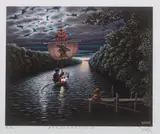 Jacek Yerka, Pożegnanie, giclée, papier