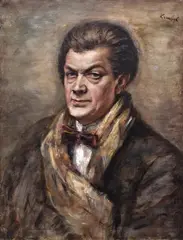Roman Kramsztyk, Portret Othona Friesza, olej, płótno