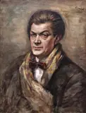 Roman Kramsztyk, Portret Othona Friesza, olej, płótno
