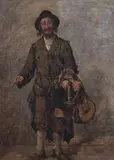 Hipolit Lipiński, Portret handlującego Żyda, olej, płótno