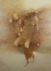 Zdzisław Beksiński, Bez tytułu, 1997, 1997, olej, płyta