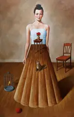 Rafał Olbiński, Lost Intuition, akryl, olej, płótno