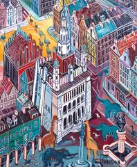 Edward Dwurnik, Poznań, 2018, 2018, olej, płótno