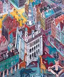 Edward Dwurnik, Poznań, 2018, 2018, olej, płótno