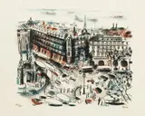 Irena Hassenberg, Paris, litografia barwna, papier, 38