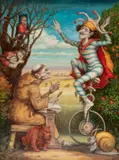 Włodzimierz Szpinger, Mądrość i głupota, 2018, 2018, olej, płótno