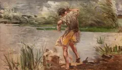 Jacek Malczewski, Wiatr, l. 1890–1893, olej, płótno, 64