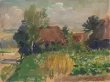 Pejzaż, 1934 r. by Wojciech Kossak, 1934, olej, tektura, 24, sold Nov 2021