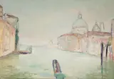 Wenecja – Widok na Bazylikę Santa Maria della Salute, 1925 r. by Włodzimierz Terlikowski, 1925, olej, płótno, sold Nov 2021