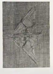 Roman Opałka, Żagiel I, linoryt, papier