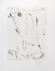 Tadeusz Brzozowski, Siesta, 1960 r., 1960, akwaforta, papier