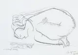 Józef Szajna, Modlitwa, 2006, 2006, ołówek, papier