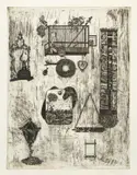 Danuta Leszczyńska-Kluza, Souvenirs, 1973, 1973, akwaforta, papier