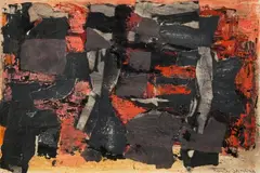 Maria Sperling, Kompozycja, kolaż, papier