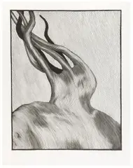 Najmilsza, 1973 r. by Krzysztof Skórczewski, 1973, linoryt, papier, sold Nov 2021