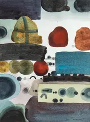 Jan Tarasin, Komplikacje 3, 1991, 1991, akwarela, papier