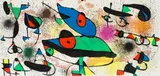 Sculptures II, 1973 by Joan Miró, 1973, litografia barwna, papier, sold Nov 2021
