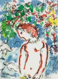 Day in Spring by Marc Chagall, litografia, papier, sold Nov 2021