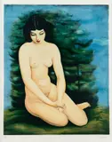 Moïse Kisling, Akt kobiecy, litografia barwna, papier