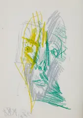 Jerzy Panek, Bez tytułu, 1991, 1991, pastel, papier