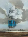 Borys Michalik, Bez tytułu, pastel, papier