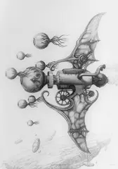 Nawigator wielooczny, 2021 by Jarosław Jaśnikowski, 2021, ołówek, papier, 40, sold Nov 2021