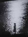 Zdzisław Beksiński, Postać na tle wody, 1954, 1954, fotografia, papier