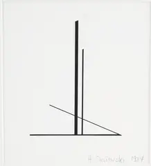 Bez tytułu, 1984 by Henryk Stażewski, 1984, serigrafia, papier, sold Nov 2021
