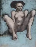 Jan Lebensztejn, Nue, 1969, 1969, pastel, papier