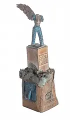 Tomasz Kawiak, C'est Fou!, 1998, 1998, brąz patynowany