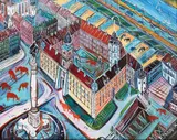 Edward Dwurnik, Plac zamkowy, 2017, 2017, akryl, płótno
