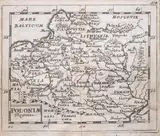 Johann Christoph Beer, Poloniae Regnum, wyd. Johann Christoph Beer, Norymberga 1679 mapa pochodząca z „Geographiae Universalis” 1681 miedzioryt, wym. mapy 10