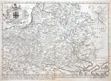 Richard Blome, A Mapp of the Estates of the Crowne of Poland..., wyd. Richard Blome, stan drugi, Londyn 1680 mapa pochodząca z „A Geographical description” miedzioryt