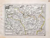 Pierre Duval, Polongne, wyd. Antoine de Fer, stan drugi, Paryż 1657 miedzioryt kolorowany liniowo w epoce, 13