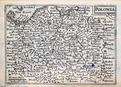 Petrus Kaerius, Polonia, wyd. William Humble, Londyn 1646 na verso tekst w języku angielskim miedzioryt
