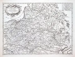Giovanni de Rossi, Stati della Corona di Polonia, wyd. Giovanni de Rossi, Giacomo di Vignola, stan drugi, Rzym 1688 mapa pochodząca z „Mercurio Geographico” miedzioryt, 43